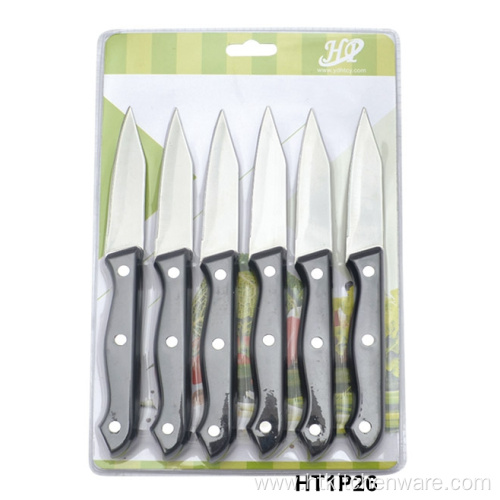 Plastic Handle Paring Knife full tang paring knives set Factory